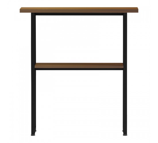 Κονσόλα Solain καρυδί-μαύρο μέταλλο 79x29x85εκ Υλικό: 15MM MELANMINE BOARD - 25*25MM STEEL TUBE 230-000160