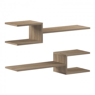 Ραφιέρα τοίχου Galler sonoma 79x19.5x18εκ Υλικό: MELAMINE15mm 230-000166