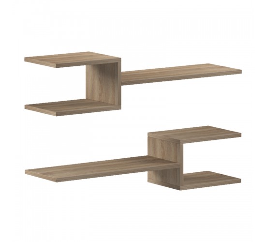 Ραφιέρα τοίχου Galler sonoma 79x19.5x18εκ Υλικό: MELAMINE15mm 230-000166