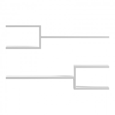 Ραφιέρα τοίχου Galler λευκό 79x19.5x18εκ Υλικό: MELAMINE15mm 230-000167