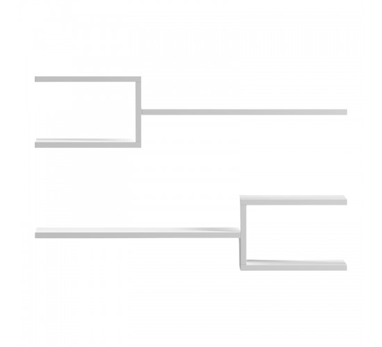 Ραφιέρα τοίχου Galler λευκό 79x19.5x18εκ Υλικό: MELAMINE15mm 230-000167