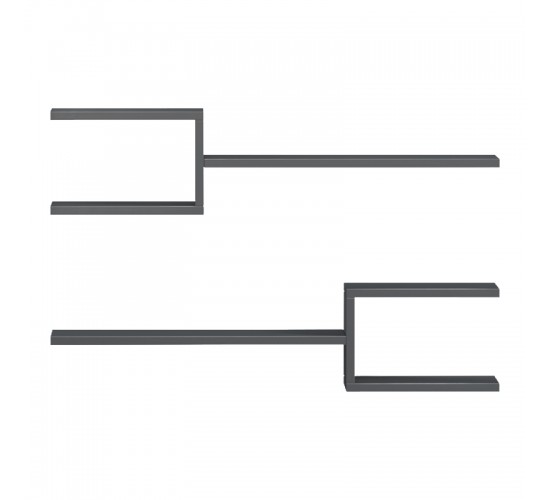 Ραφιέρα τοίχου Galler ανθρακί 79x19.5x18εκ Υλικό: MELAMINE15mm 230-000168