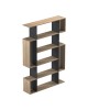 Βιβλιοθήκη Mito sonoma-ανθρακί 108.5x25x161εκ Υλικό: 15mm Melamine Board 230-000169