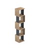 Βιβλιοθήκη Cubik sonoma- ανθρακί 35x30x161εκ Υλικό: 15mm Melamine Board 230-000175