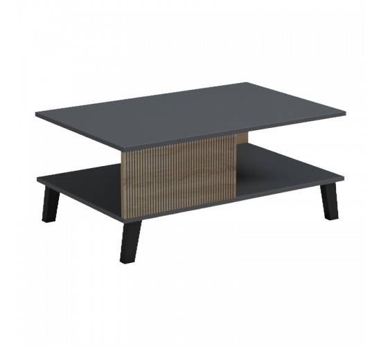 Τραπεζάκι σαλονιού Tuscany sonoma-ανθρακί 83x54x34εκ Υλικό: 15mm MELAMINE 230-000177