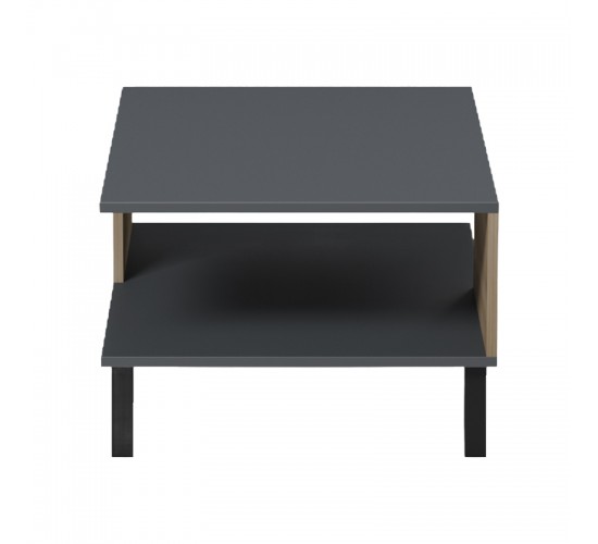 Τραπεζάκι σαλονιού Tuscany sonoma-ανθρακί 83x54x34εκ Υλικό: 15mm MELAMINE 230-000177