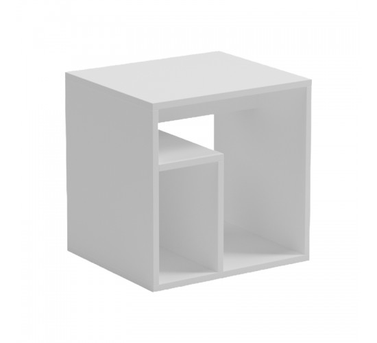 Βοηθητικό τραπέζι Doublo λευκό 40x35x40εκ Υλικό: 15mm MELAMINE 230-000182