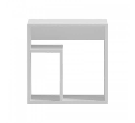Βοηθητικό τραπέζι Doublo λευκό 40x35x40εκ Υλικό: 15mm MELAMINE 230-000182