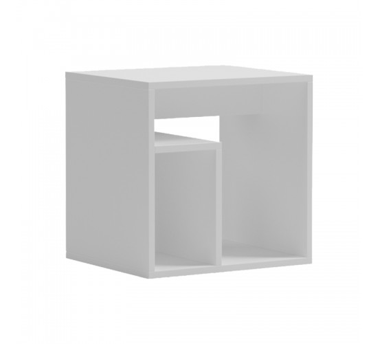 Βοηθητικό τραπέζι Doublo λευκό 40x35x40εκ Υλικό: 15mm MELAMINE 230-000182