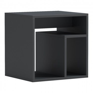 Βοηθητικό τραπέζι Doublo ανθρακί 40x35x40εκ Υλικό: 15mm MELAMINE 230-000184