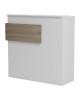 Γραφείο reception Optima με led λευκό-sonoma 110x40x110εκ Υλικό: Melamine 230-000187