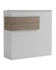 Γραφείο reception Optima με led λευκό-sonoma 110x40x110εκ Υλικό: Melamine 230-000187
