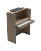 Γραφείο reception Zowel με led sonoma-ανθρακί 90x40x110εκ Υλικό: Melamine 230-000188