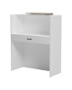 Γραφείο reception Zowel με led λευκό - sonoma 90x40x110εκ Υλικό: Melamine 230-000190