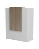 Γραφείο reception Zowel με led λευκό - sonoma 90x40x110εκ Υλικό: Melamine 230-000190