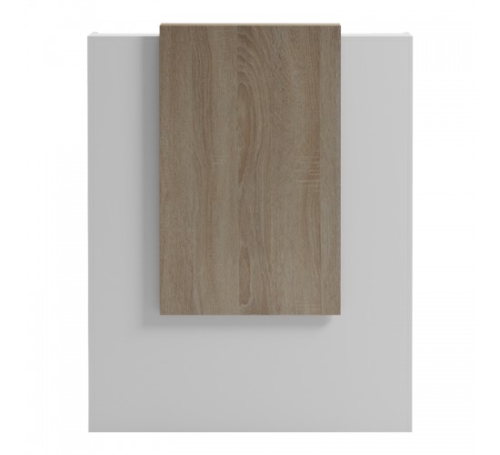 Γραφείο reception Zowel με led λευκό - sonoma 90x40x110εκ Υλικό: Melamine 230-000190