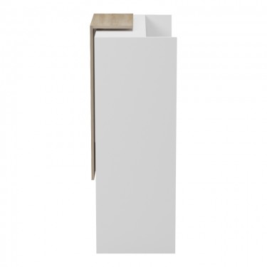 Γραφείο reception Zowel με led λευκό - sonoma 90x40x110εκ Υλικό: Melamine 230-000190