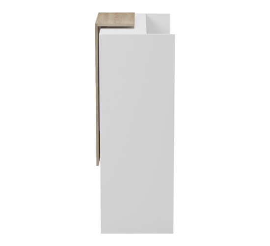 Γραφείο reception Zowel με led λευκό - sonoma 90x40x110εκ Υλικό: Melamine 230-000190