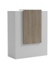 Γραφείο reception Zowel με led λευκό - sonoma 90x40x110εκ Υλικό: Melamine 230-000190