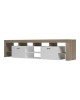 Έπιπλο τηλεόρασης Liner sonoma-λευκό 210x40x50εκ Υλικό: 15MM MELAMINE BOARD 230-000191