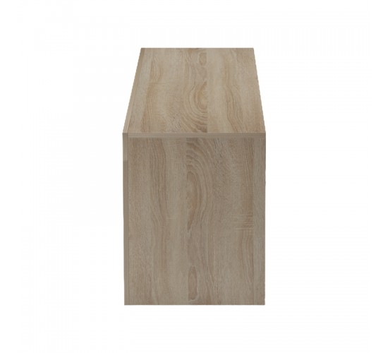 Έπιπλο τηλεόρασης Liner sonoma-λευκό 150x40x50εκ Υλικό: 15MM MELAMINE BOARD 230-000192