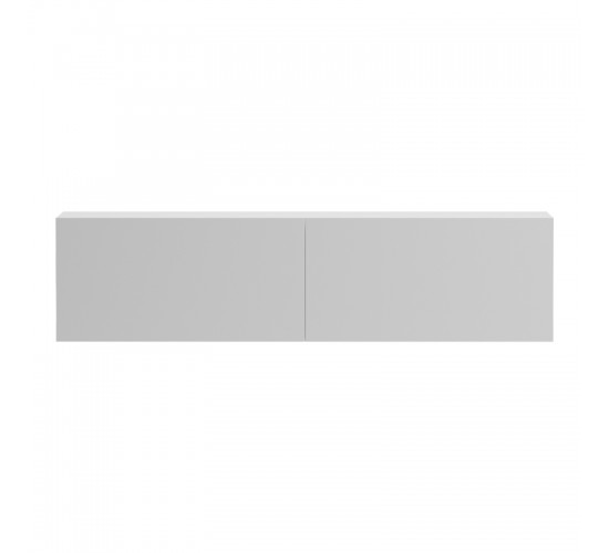 Έπιπλο τηλεόρασης επιτοίχιο με Led Rival λευκό 120x35x30εκ Υλικό: 15MM MELAMINE BOARD 230-000193