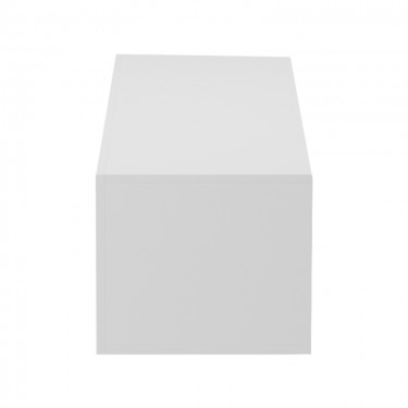 Έπιπλο τηλεόρασης επιτοίχιο με Led Rival λευκό 120x35x30εκ Υλικό: 15MM MELAMINE BOARD 230-000193