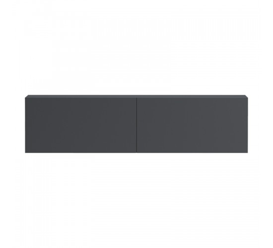 Έπιπλο τηλεόρασης επιτοίχιο με Led Rival ανθρακί 120x35x30εκ Υλικό: 15MM MELAMINE BOARD 230-000194