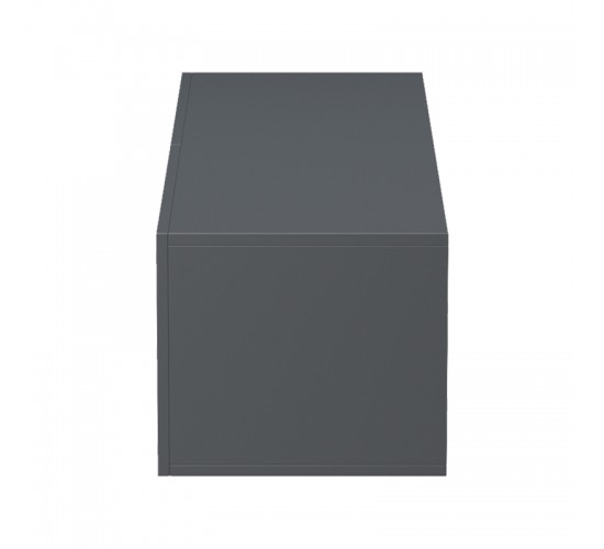 Έπιπλο τηλεόρασης επιτοίχιο με Led Rival ανθρακί 120x35x30εκ Υλικό: 15MM MELAMINE BOARD 230-000194