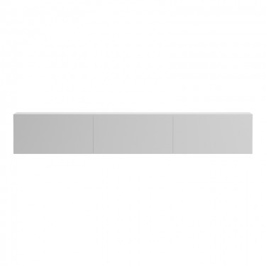 Έπιπλο τηλεόρασης επιτοίχιο με Led Rival λευκό 180x35x30εκ Υλικό: 15MM MELAMINE BOARD 230-000195