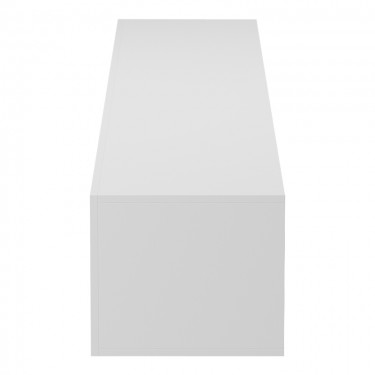 Έπιπλο τηλεόρασης επιτοίχιο με Led Rival λευκό 210x35x30εκ Υλικό: 15MM MELAMINE BOARD 230-000197