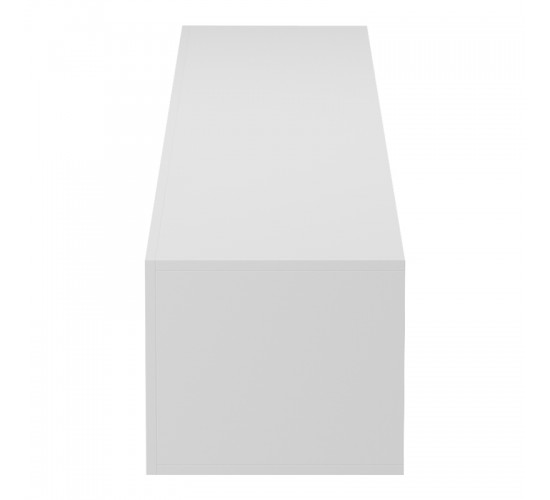 Έπιπλο τηλεόρασης επιτοίχιο με Led Rival λευκό 210x35x30εκ Υλικό: 15MM MELAMINE BOARD 230-000197