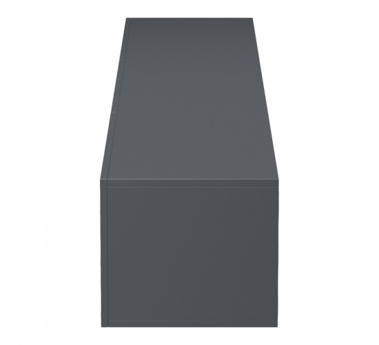 Έπιπλο τηλεόρασης επιτοίχιο με Led Rival ανθρακί 210x35x30εκ Υλικό: 15MM MELAMINE BOARD 230-000198