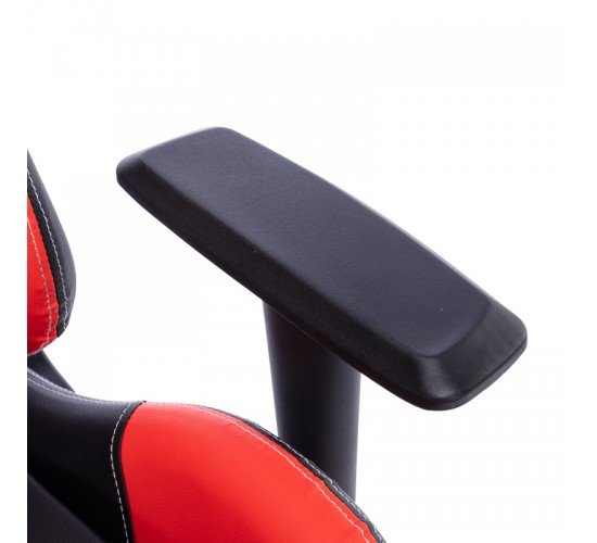 Καρέκλα γραφείου gaming Zeldo pu μαύρο-κόκκινο 66x56x135εκ Υλικό: PU - FOAM - PP 232-000011