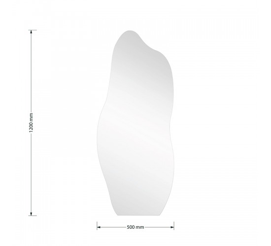 Καθρέπτης Ιrregular 1 50x1x120εκ Υλικό: GLASS 233-000010