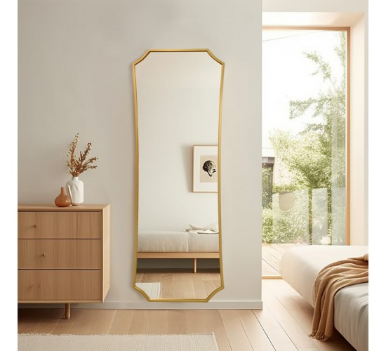 Καθρέπτης Torfu χρυσό 56x2x165εκ Υλικό: METAL - GLASS - MDF 233-000022 Καθρέπτης Torfu χρυσό 56x2x165εκ Υλικό: METAL - GLASS - MDF 233-000022