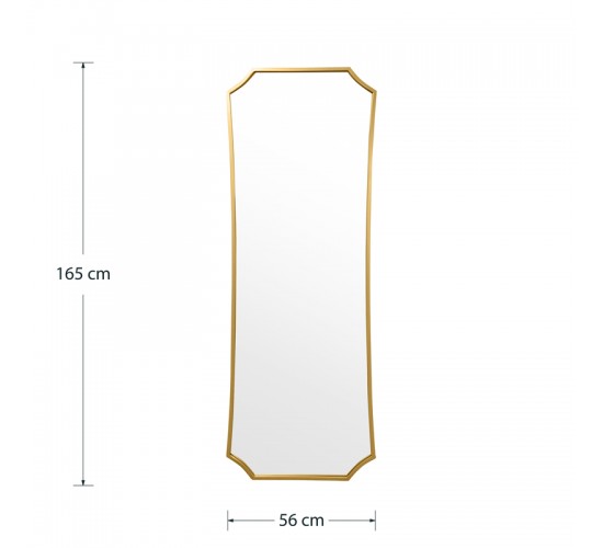 Καθρέπτης Torfu χρυσό 56x2x165εκ Υλικό: METAL - GLASS - MDF 233-000022 Καθρέπτης Torfu χρυσό 56x2x165εκ Υλικό: METAL - GLASS - MDF 233-000022
