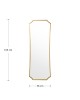 Καθρέπτης Torfu χρυσό 56x2x165εκ Υλικό: METAL - GLASS - MDF 233-000022 Καθρέπτης Torfu χρυσό 56x2x165εκ Υλικό: METAL - GLASS - MDF 233-000022