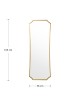 Καθρέπτης Torfu χρυσό 56x2x165εκ Υλικό: METAL - GLASS - MDF 233-000022