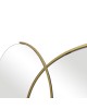 Καθρέπτης διπλός Miryata μέταλλο σε χρυσή απόχρωση 105x3x60εκ Υλικό: METAL - GLASS 233-000036
