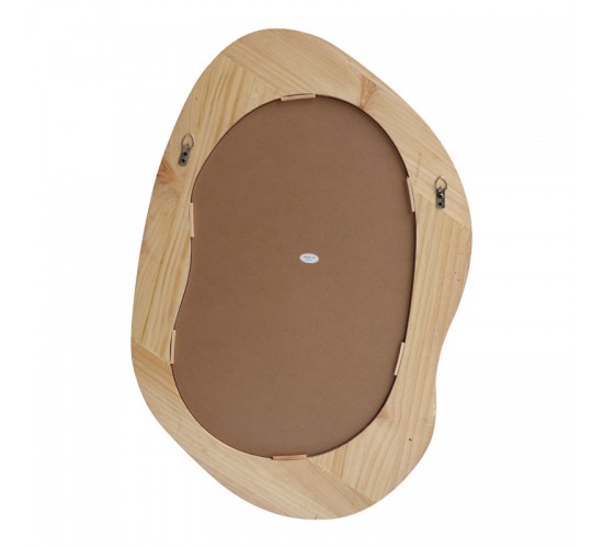 Καθρέπτης οβάλ Enola mdf σε φυσική απόχρωση 54x2.5x80εκ Υλικό: MDF - GLASS 233-000039