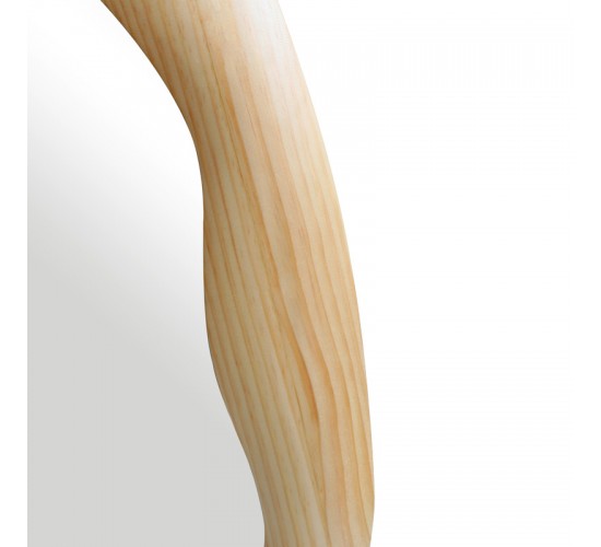 Καθρέπτης οβάλ Enola mdf σε φυσική απόχρωση 54x2.5x80εκ Υλικό: MDF - GLASS 233-000039