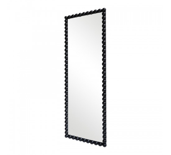 Καθρέπτης Ledalo ξύλο σε μαύρη απόχρωση 45x4.5x130εκ Υλικό: FIRWOOD - GLASS 233-000042