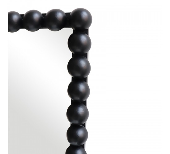 Καθρέπτης Ledalo ξύλο σε μαύρη απόχρωση 45x4.5x130εκ Υλικό: FIRWOOD - GLASS 233-000042