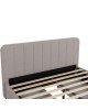 Κρεβάτι διπλό Veloty ύφασμα μπεζ με συρτάρια 150x200εκ Υλικό: FABRIC- MDF - METAL 234-000013