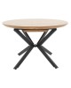 Tραπέζι Lydia MDF επεκτεινόμενο καρυδί-μαύρο 120-160x120x79εκ Υλικό: MDF - METAL - PAPER WOOD 235-000004 Tραπέζι Lydia MDF επεκτεινόμενο καρυδί-μαύρο 120-160x120x79εκ Υλικό: MDF - METAL - PAPER WOOD 235-000004