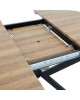 Tραπέζι Lydia MDF επεκτεινόμενο καρυδί-μαύρο 120-160x120x79εκ Υλικό: MDF - METAL - PAPER WOOD 235-000004 Tραπέζι Lydia MDF επεκτεινόμενο καρυδί-μαύρο 120-160x120x79εκ Υλικό: MDF - METAL - PAPER WOOD 235-000004