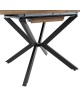 Tραπέζι Lydia MDF επεκτεινόμενο καρυδί-μαύρο 120-160x120x79εκ Υλικό: MDF - METAL - PAPER WOOD 235-000004 Tραπέζι Lydia MDF επεκτεινόμενο καρυδί-μαύρο 120-160x120x79εκ Υλικό: MDF - METAL - PAPER WOOD 235-000004
