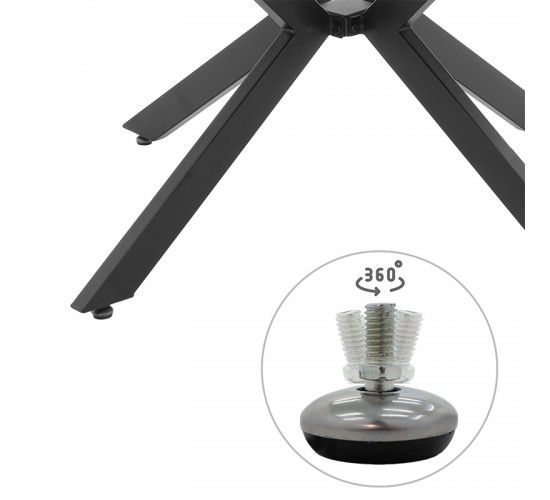 Tραπέζι Lydia MDF επεκτεινόμενο καρυδί-μαύρο 120-160x120x79εκ Υλικό: MDF - METAL - PAPER WOOD 235-000004 Tραπέζι Lydia MDF επεκτεινόμενο καρυδί-μαύρο 120-160x120x79εκ Υλικό: MDF - METAL - PAPER WOOD 235-000004