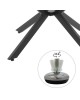 Tραπέζι Lydia MDF επεκτεινόμενο καρυδί-μαύρο 120-160x120x79εκ Υλικό: MDF - METAL - PAPER WOOD 235-000004 Tραπέζι Lydia MDF επεκτεινόμενο καρυδί-μαύρο 120-160x120x79εκ Υλικό: MDF - METAL - PAPER WOOD 235-000004